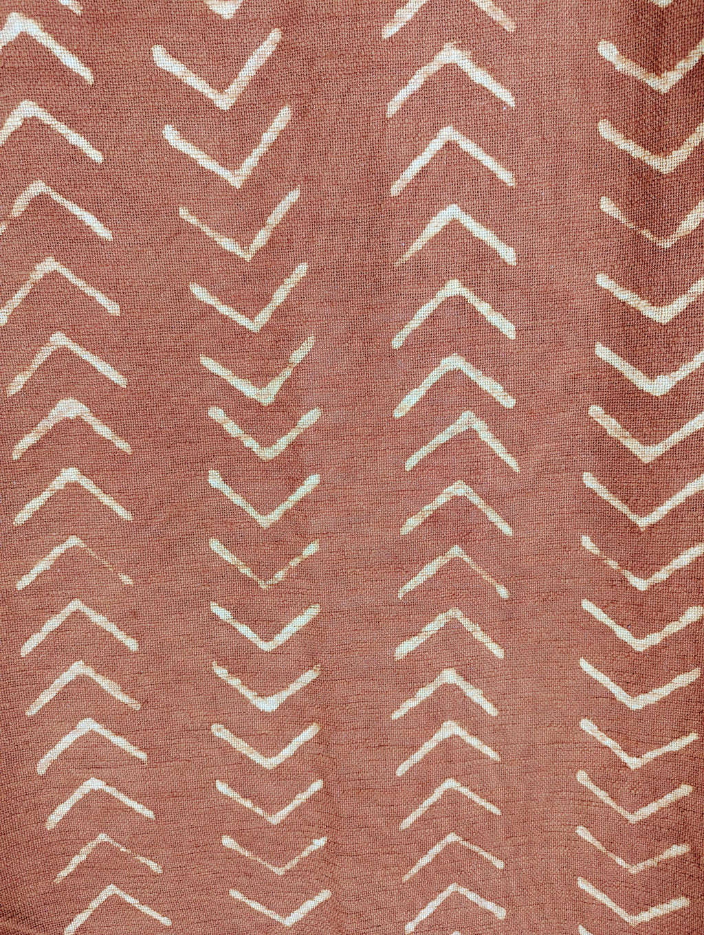Boho Style Block Print Chevron Throw