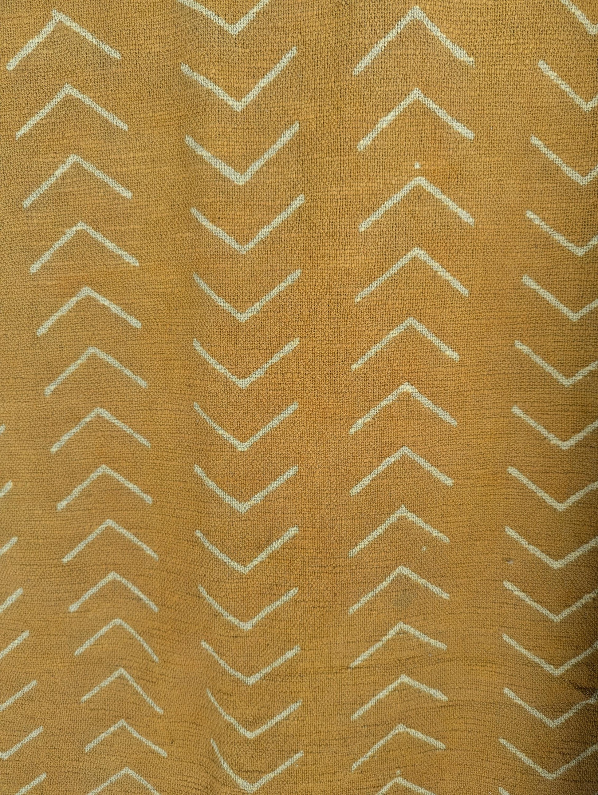 Boho Style Block Print Chevron Throw
