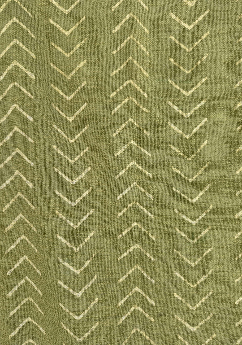 Boho Style Block Print Chevron Throw