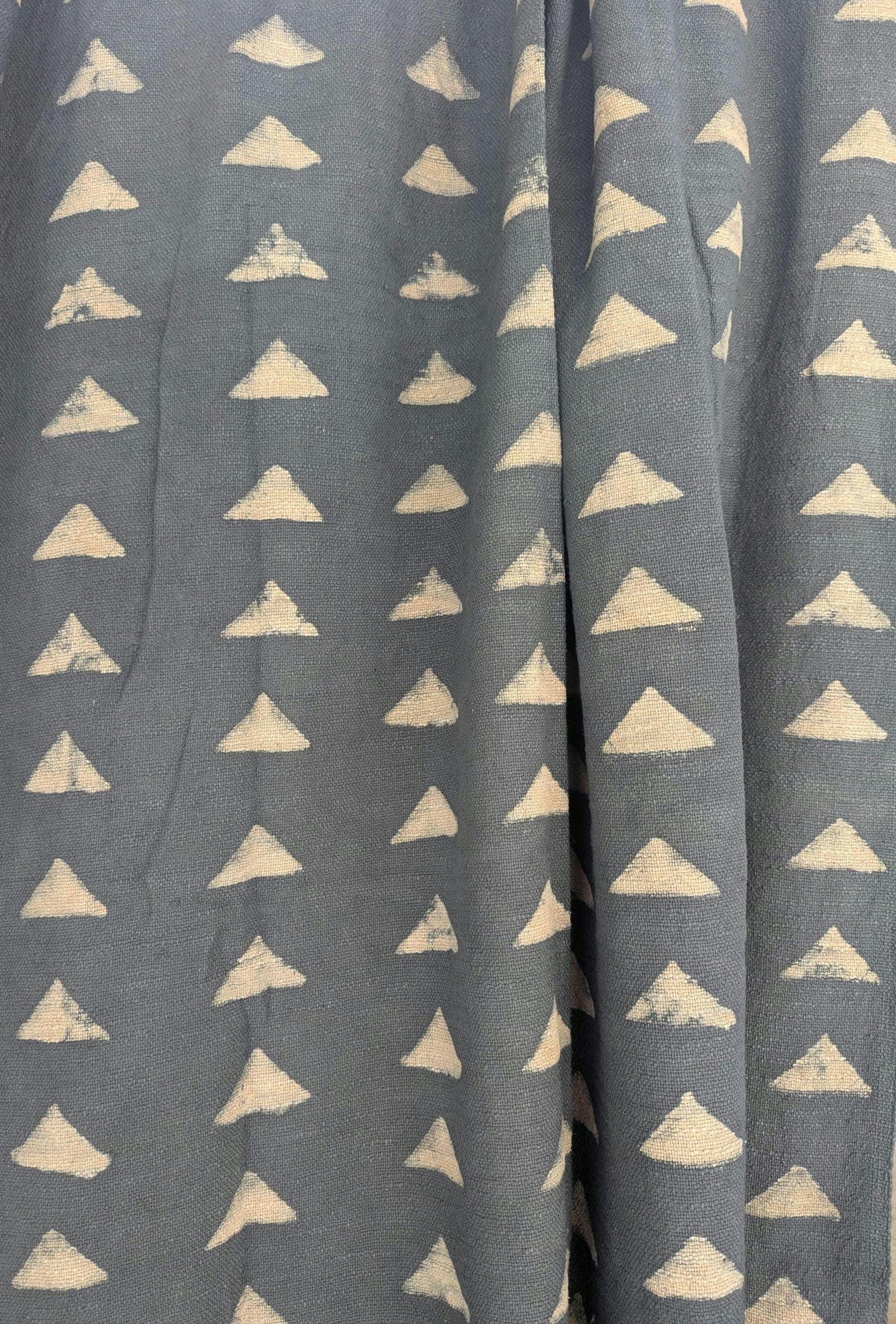 Boho Style Geometric Block Print Throw