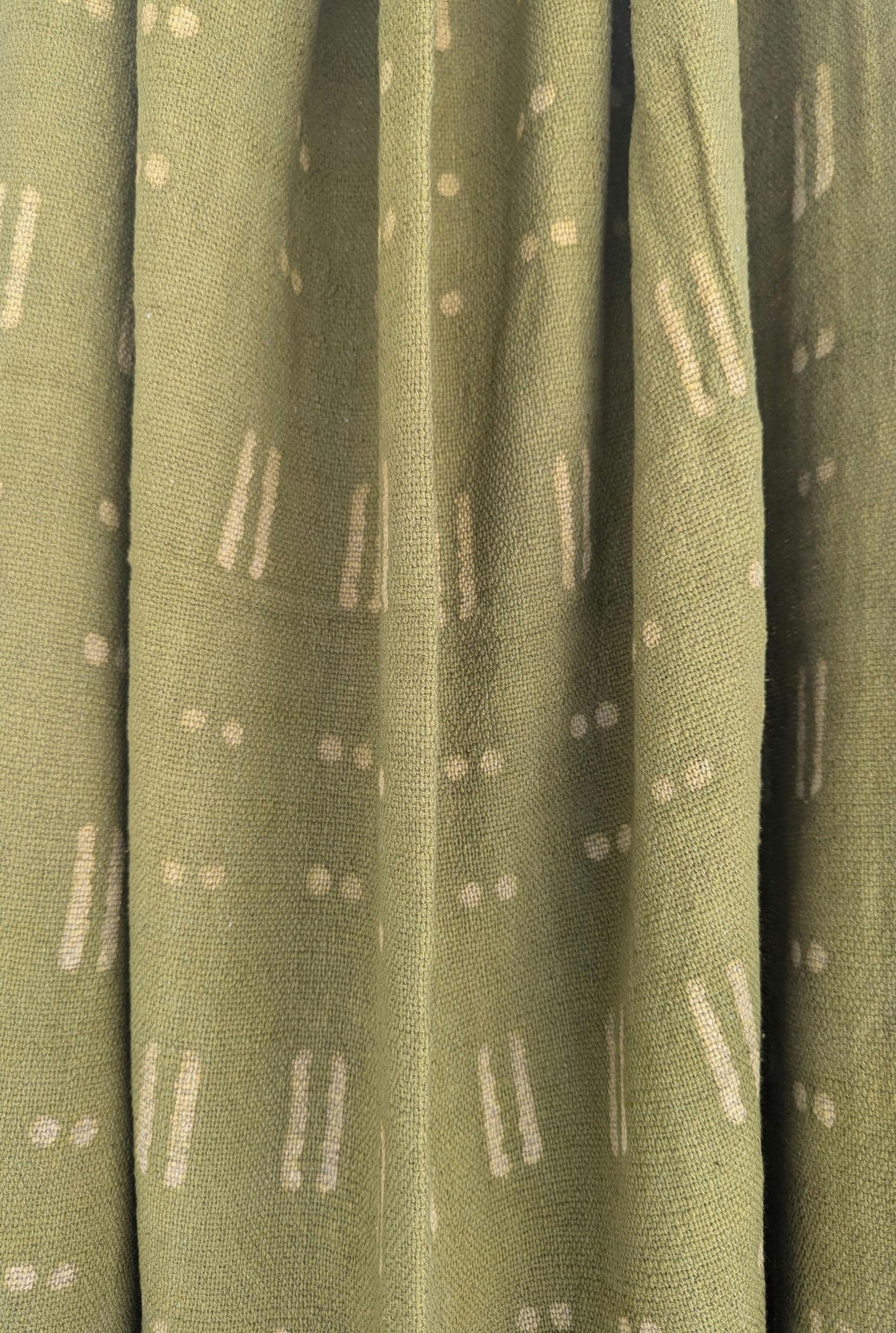 Boho Style Dots and Equals Block Print Throw