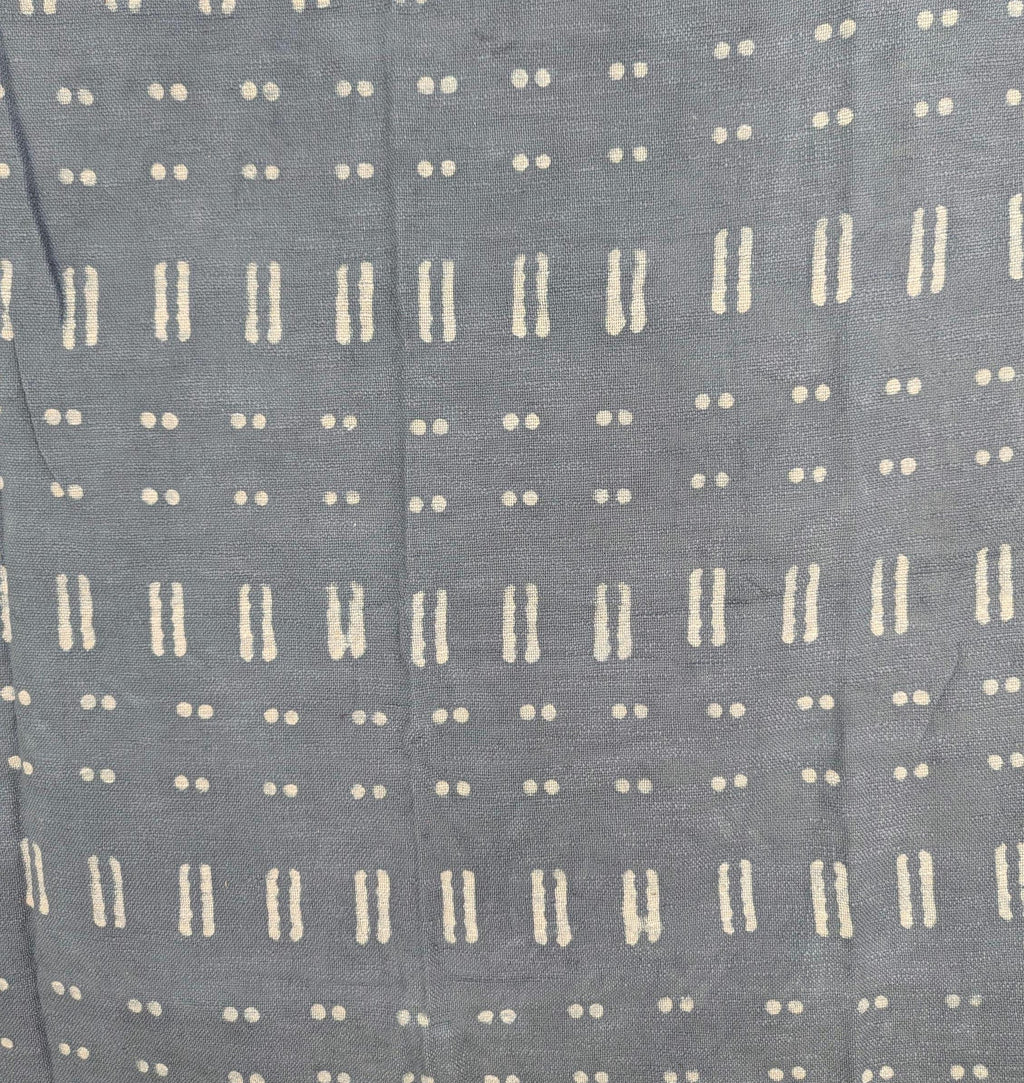 Boho Style Dots and Equals Block Print Throw