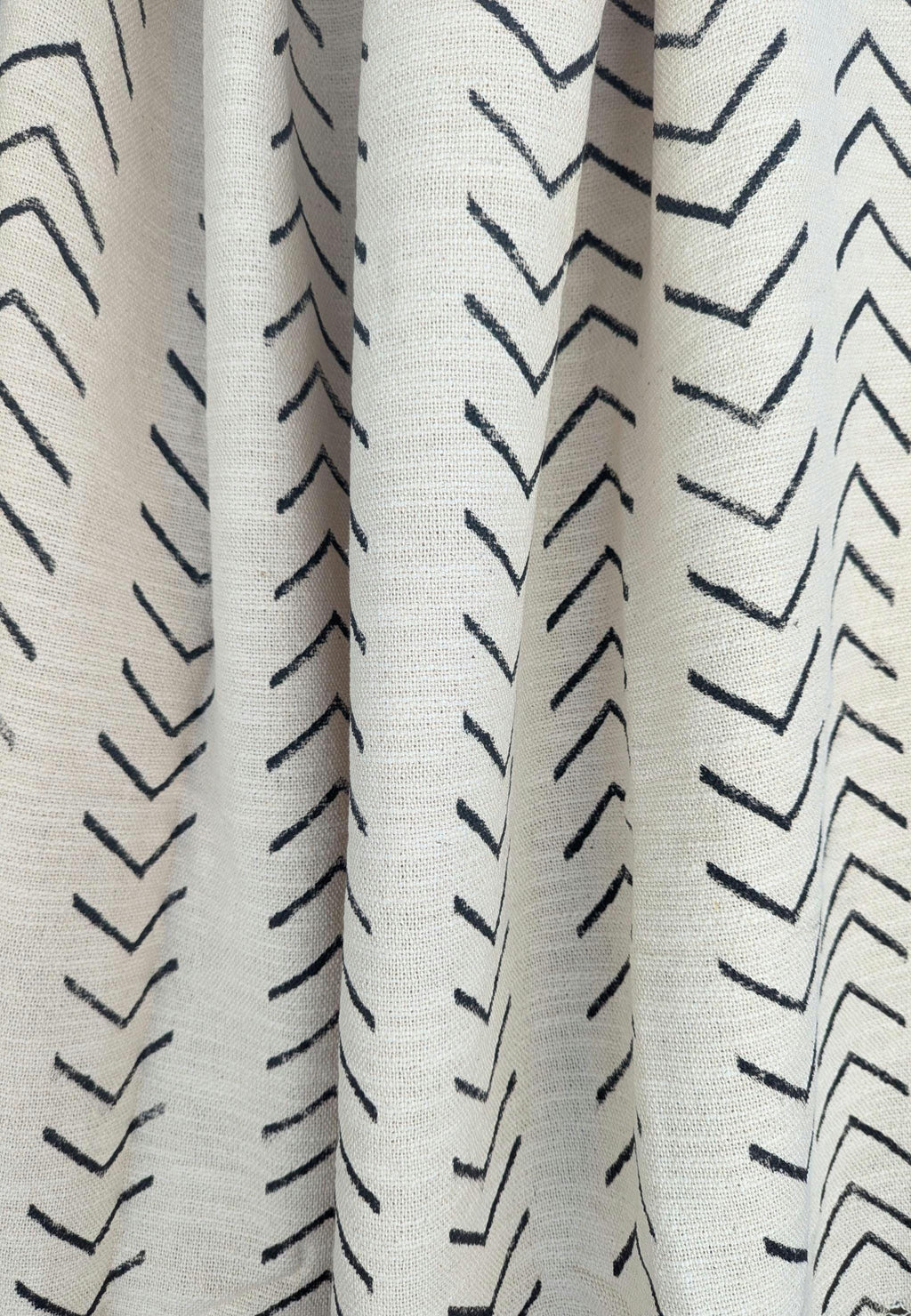 Boho Style Block Print Chevron Throw
