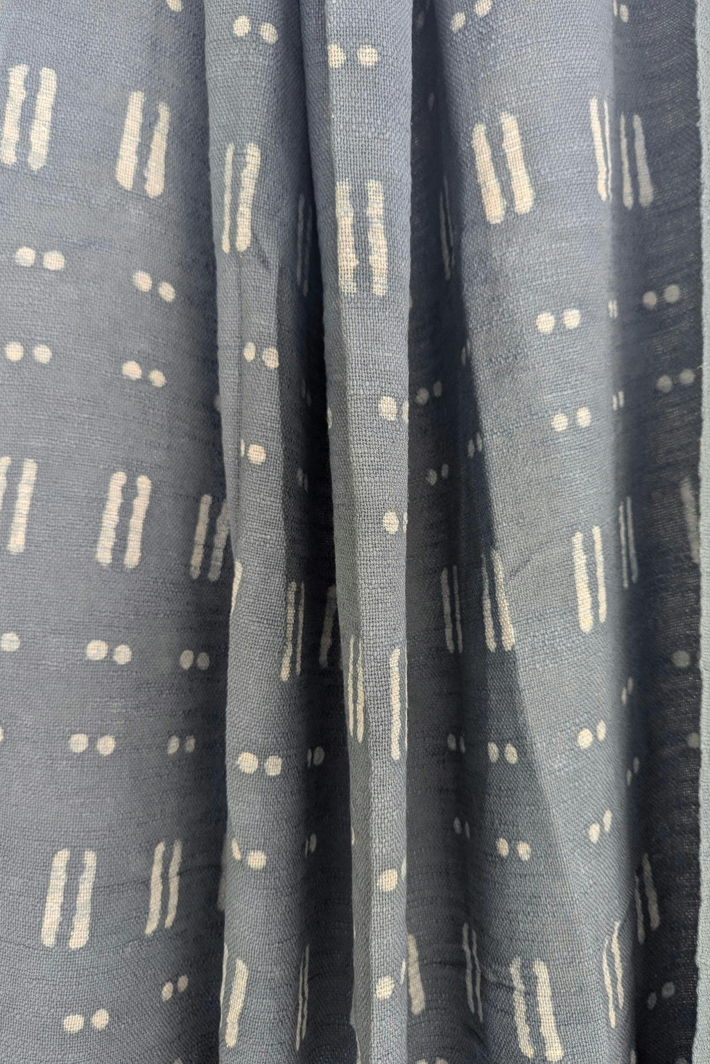 Boho Style Dots and Equals Block Print Throw