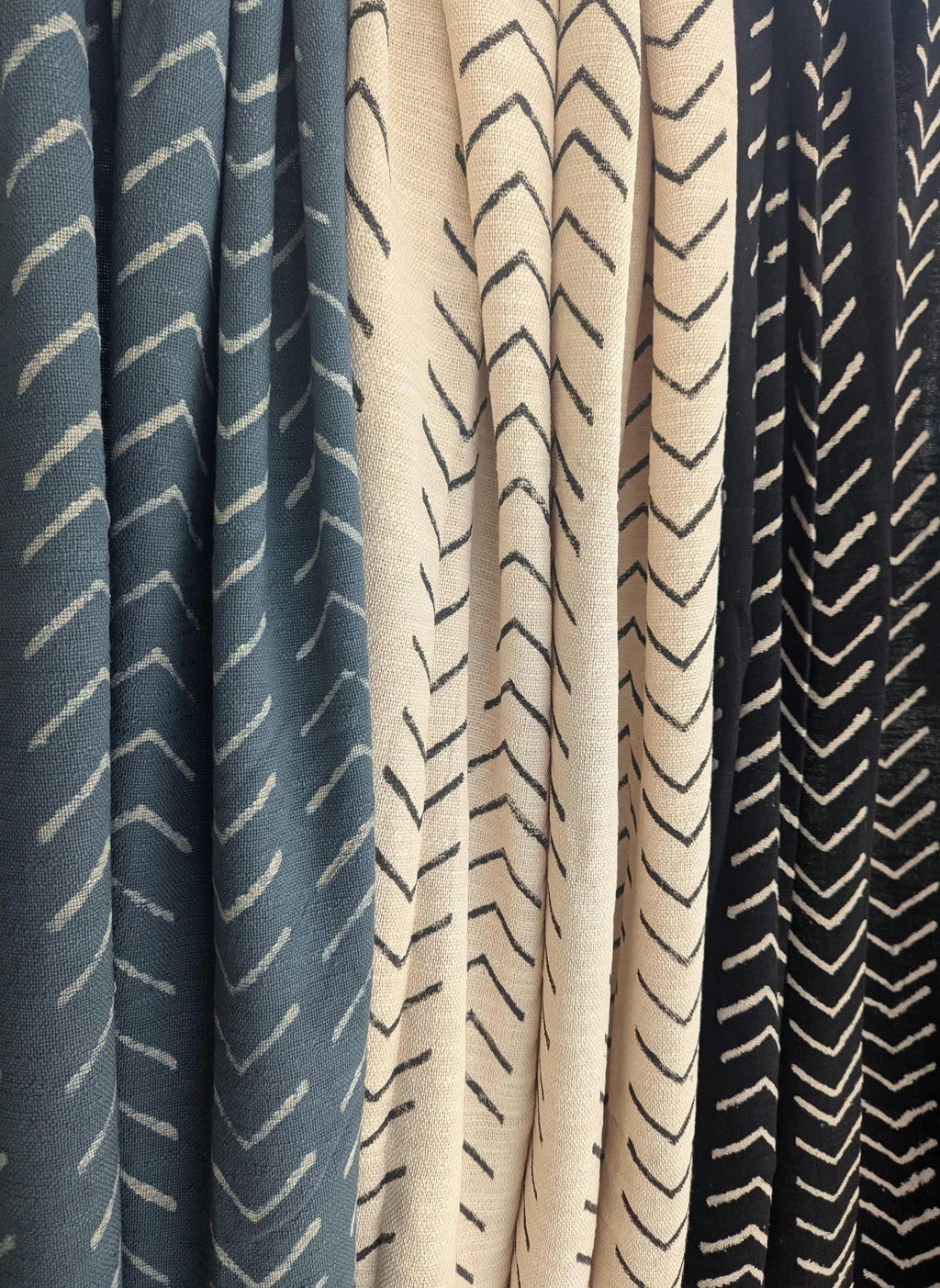 Boho Style Block Print Chevron Throw