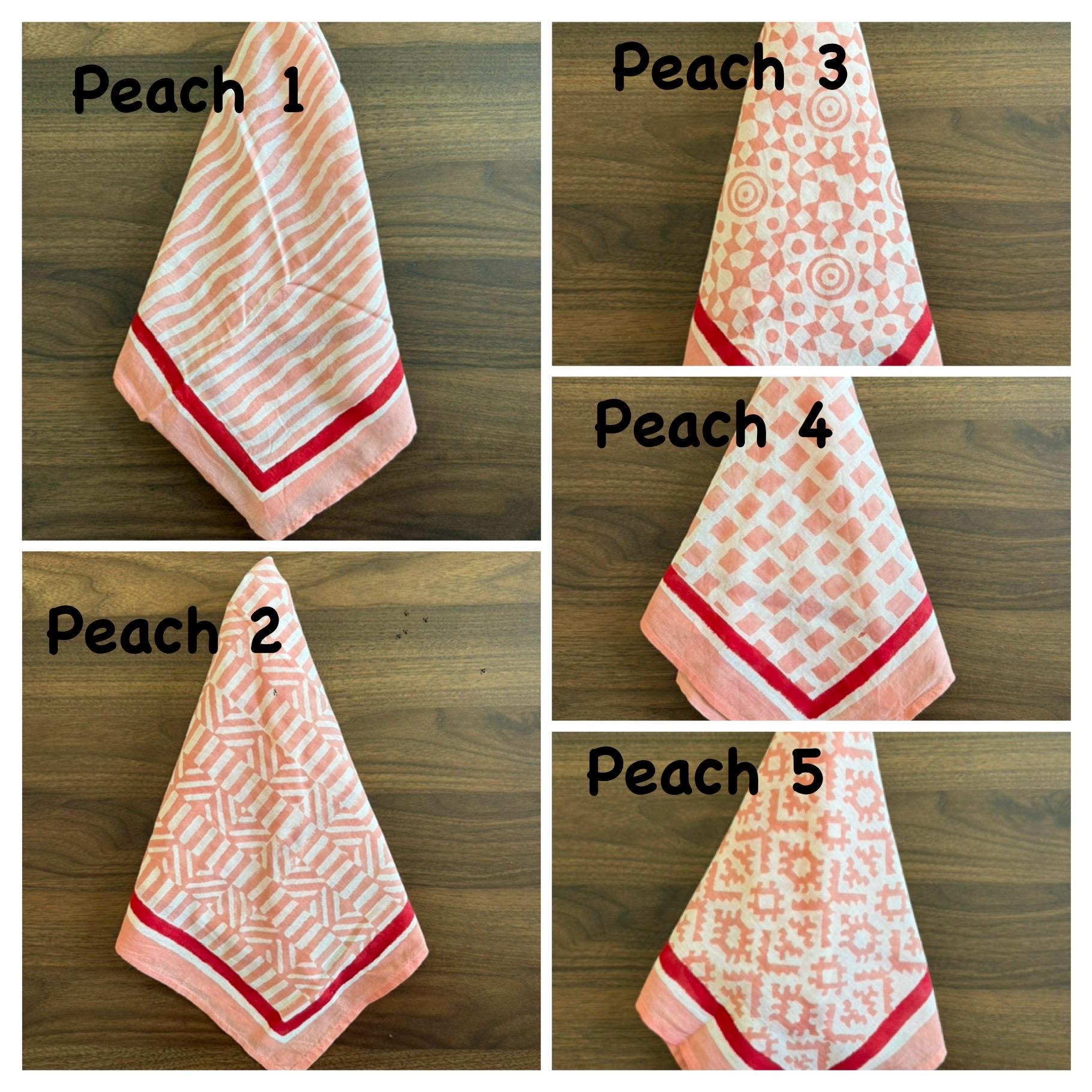 Block Print Colorful Extremely Soft Cotton Bandana or Handkerchiefs 20x20 inches