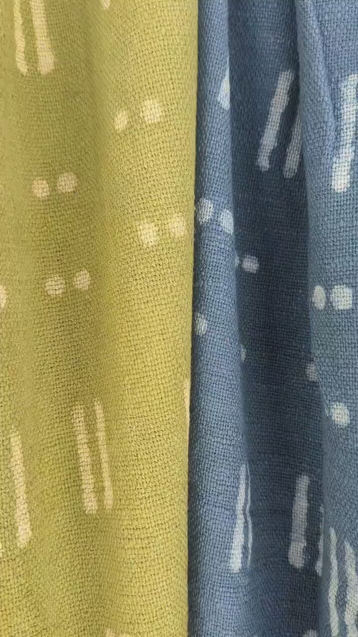 Boho Style Dots and Equals Block Print Throw